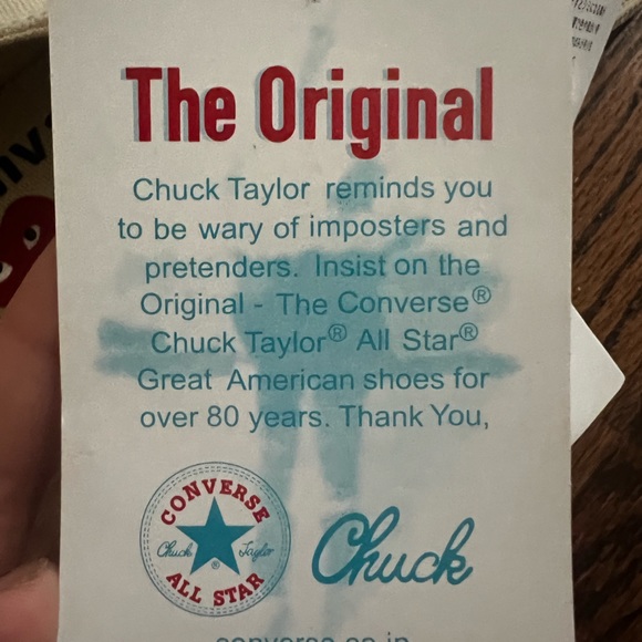 COMME DES GARÇONS x Converse Chuck Taylor '70 Low-Top Sneakers NWT size 7.5w - Picture 5 of 11